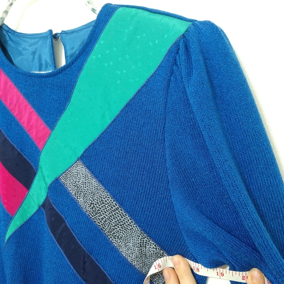 Vintage Knit Sweater and Skirt Set 80's design - Picture 11 of 13